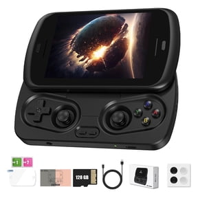 RG Slide Handheld Game Console NO Card 4.7-inch LTPS in-Cell Screen Unisoc T820 Portable Arcade Support AI WiFi Bluetooth HD and TV Output Black