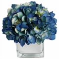 thumbnail image 1 of RG Style Artificial Silk Hydrangea Floral Arrangements in Decorative Vase, 1 of 7