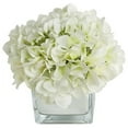 thumbnail image 1 of RG Style Artificial Silk Hydrangea Floral Arrangements in Decorative Vase, 1 of 6