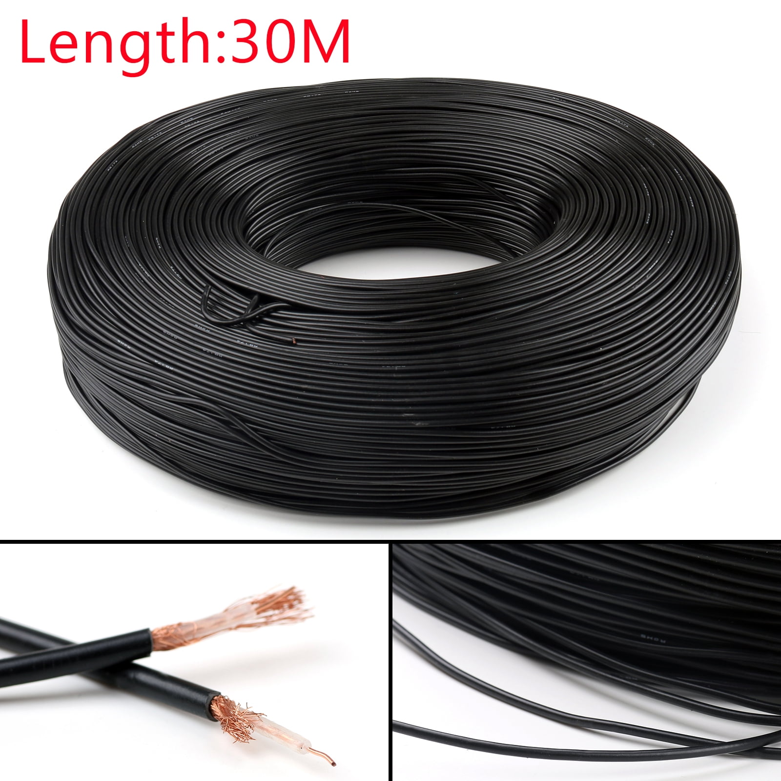 BNC male to SMA male plug connector RF Pigtail Coaxial jumper Coax Cable RG174 e