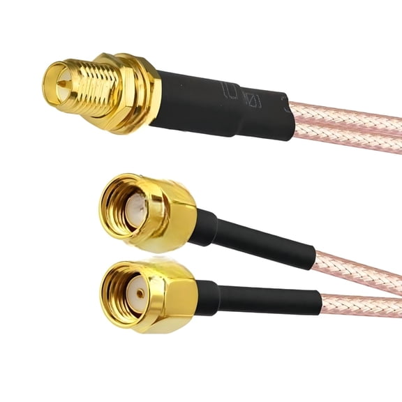 RG316 Cable Y Type Splitters Combiner SMA Female to Double SMA Male 1 to 2