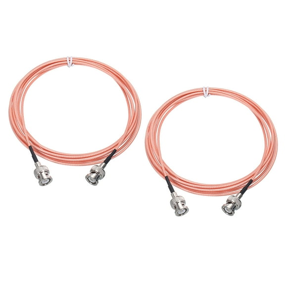 RG316 Coaxial Cables,BNC Male to BNC Male Low Loss RF Coaxial Cable 10FT 50 Ohm Orange 2Pcs