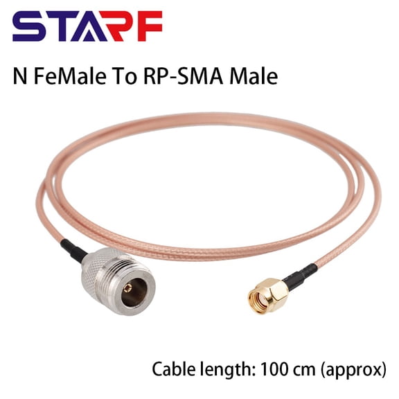 RG316 N-Type FeMale To RP-SMA Male -pass For HELIUM, MINER, RAK, SENSE
