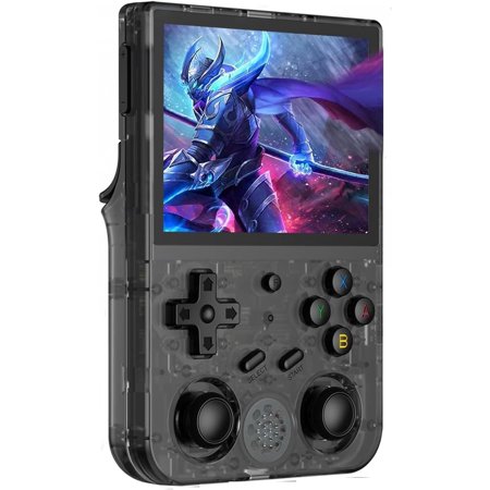 RG353VS Retro Handheld Game Linux System RG3566 3.5 inch IPS Screen,RG353VS with 64G TF Card Pre-Installed 4452 Games Supports 5G WiFi 4.2 Bluetooth Online Fighting,Streaming and HDMI 353VS Black