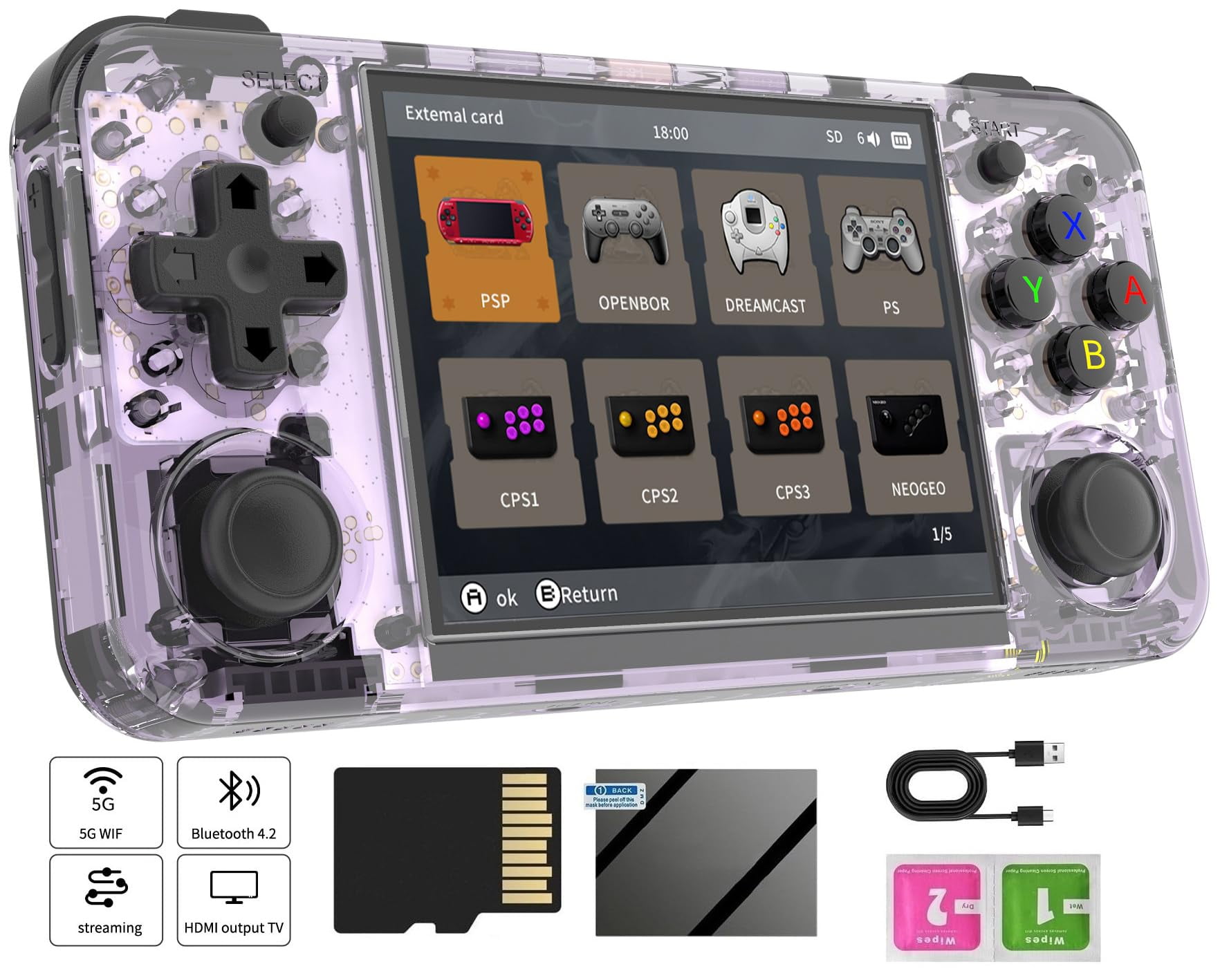 New Rg35xx H Anbernic Portable Gaming Console Open Source Retro