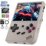 RG35XX Handheld Gaming Consoles ,64GB,Dual System, Support HDMI TV Output Gray