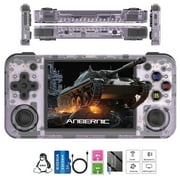 RG35XXH Handheld Game Console,3.5Screen,3300mAh Battery,5G WiFi Bluetooth HD and TV Output Purple