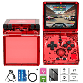A Red Retro Classic Games Children's Handheld Small Game