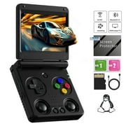 RG34XXSP Handheld Game Console,3300 mAh Battey,3.4 inch Screen Support 30+ Simulators 5G WiFi Bluetooth HD Black