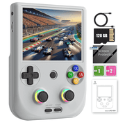 RG406V Handheld Game Console 4-inch IPS Multi-touch Screen NO Card Android 13 5500mAh Battery Support 1080p DP Output WIFI Bluetooth Gray