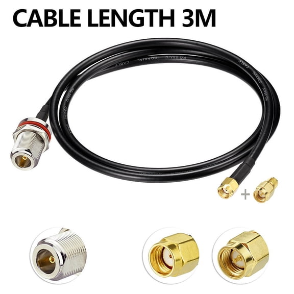 RG58 Cable 3 Meter 50 For RAK Bobcat Syncrob.It Helium Antenna Cable