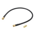 thumbnail image 1 of RG58 Coaxial Cables SMA Male To SMA Male With Adapter Low Loss RF Coaxial Cables 1FT Black 1Pcs, 1 of 5