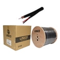 thumbnail image 1 of RG59 Siamese Coaxial Direct Burial Outdoor Gel Cable 20AWG 95% Braid 1000ft, 1 of 3