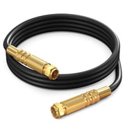 RG6 COAXIAL CABLE - Quad Shielded, 4ft Black Non-Oxygen Copper Cable Wire for TV, Internet & More - Flexible Coax Cable Cord
