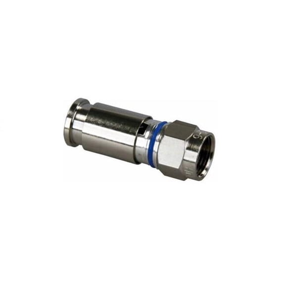 RG6 Compression Fittings Antenna Cable Connector for HD & Satellite