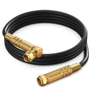 Maximm RG6 Quad Shield Coaxial Cable, 4 feet 90-Degree Right Angle Cord for TV and Modem