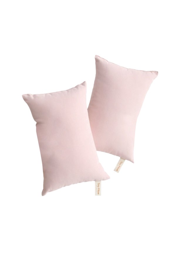 2 Pack Microfiber Soft Tiny Pillows Machine Washable Travel Pillows 11" X 7" Red Home Decor