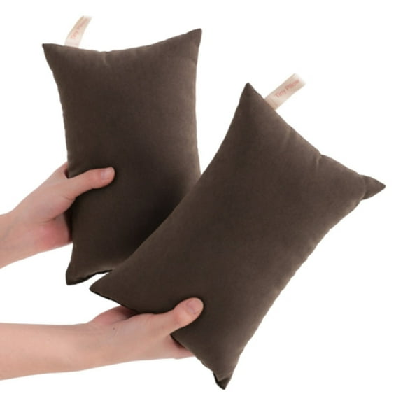 RGASUIJ 2 Pack Microfiber Soft Tiny Pillows Machine Washable Travel Pillows 11" X 7" Red Room bedroom