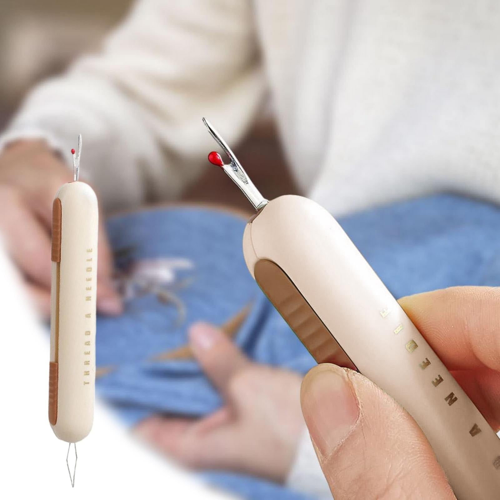 2-in-1 Needle Threader & Seam Ripper – Portable Sewing Tool For Easy Threading And Stitch Removal (3 Colors)