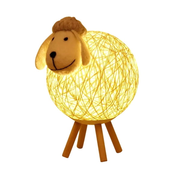 RGB 16-Color LED Night Lights Cute Sheep Desk Lamp USB Rechargeable Remote Bedside Kids Nightlight Baby Decor Nightlight Cute Toddler Cute Sheep Yard bedrooms Living-Room Kids Night Decoration