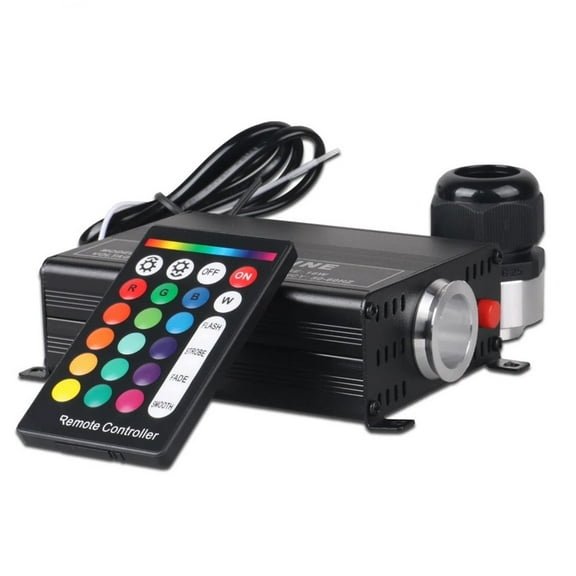 RGB 16W LED Optic Fiber Light Engine Twinkle Lights Generator Optic Fiber Driver With 24 Key Remote Controller Lighting ,Easy to Install