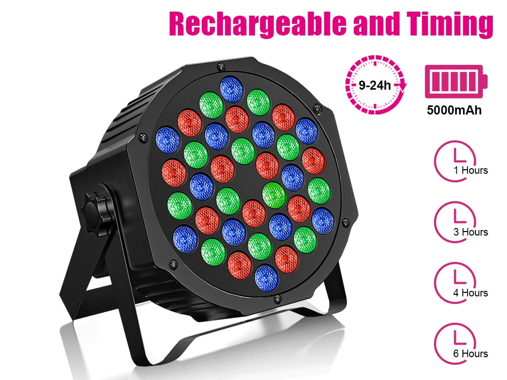 Stage Lights Dj Lighting 12 Led Rgb Mini Par Light Remote Control Sound  Activated Uplights For Indoor Party Wedding Birthday Christmas Holiday  Music Show Dance Stage Lighting