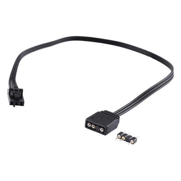 RGB 4Pin To Standard ARGB 3Pin 5V Adapter Connector RGB Cable 25cm