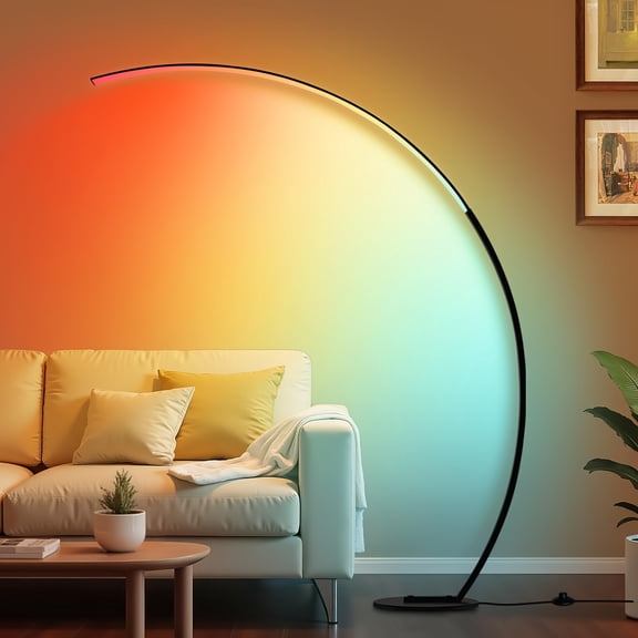 RGB Arced Floor Lamp