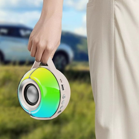 RGB Bluetooth Speaker, Desktop Sound System, 5.3 Wireless, 1200mAh Battery, Wide Area Audio, Party Speaker, Portable Design, Fast Charging, Low Latency Gaming Speaker