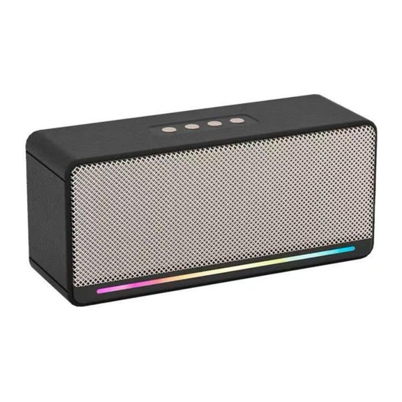 RGB Bluetooth Speaker with Subwoofer, Large Volume Stereo Sound, Portable Wireless Speaker for Bedroom, College Dorm, Small Studio