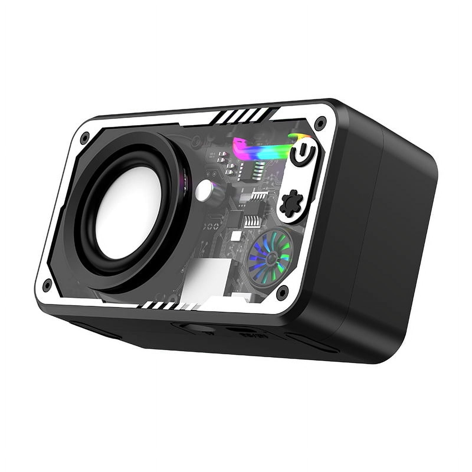 RGB Bluetooth Wireless Speaker with LED Lights, Portable Bluetooth ...