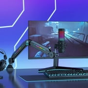 RGB Boom Arm, TONOR Adjustable Mic Stand with RGB Light, Rotatable Suspension Boom Scissor Stand for Gaming, Streaming, Podcasting, YouTube, Recording, T90