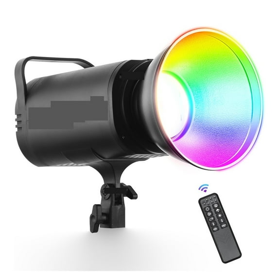 RGB COB LED Video Light Studio Lighting 1700K-12000K Professional Studio Strobe Flash Lamp Mount For Camera Video Photo ,Long Lasting