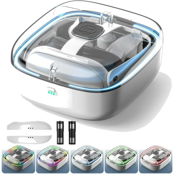 RGB Charging Dock for Meta Quest 3/3S, VR Charging Station with 2 Batteries Headset Charging Stand with LED Light Controller Charging Dock for Meta Quest 3/3S Accessories