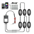 thumbnail image 1 of RGB Chassis Light Kit 6-Pod Bluetooth Wireless Remote Control IP68 Waterproof Off-Road Truck ATV Motorcycle Underbody LED Atmosphere Lights with Music Sync, 1 of 9