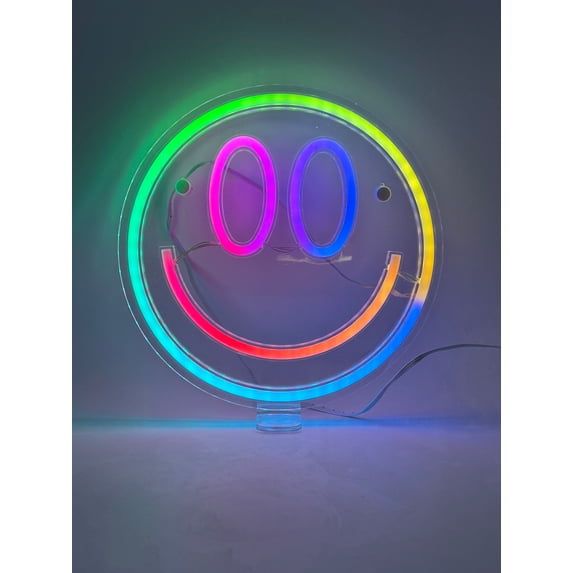 RGB Color Changing Neon Sign-Smile (RGBSMILE)
