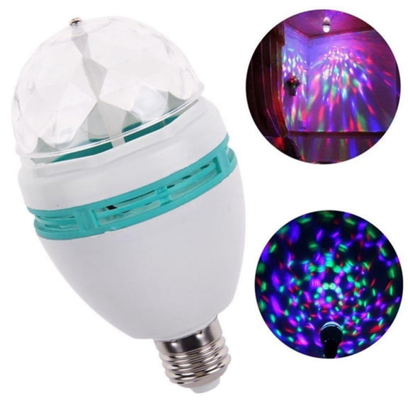 RGB Color Rotating LED Bulbs LED Party Bulbs Color Strobe Bulbs Polycrystalline Stage Lights Dance Halls Birthday Party Clubs Indoor And Outdoor.