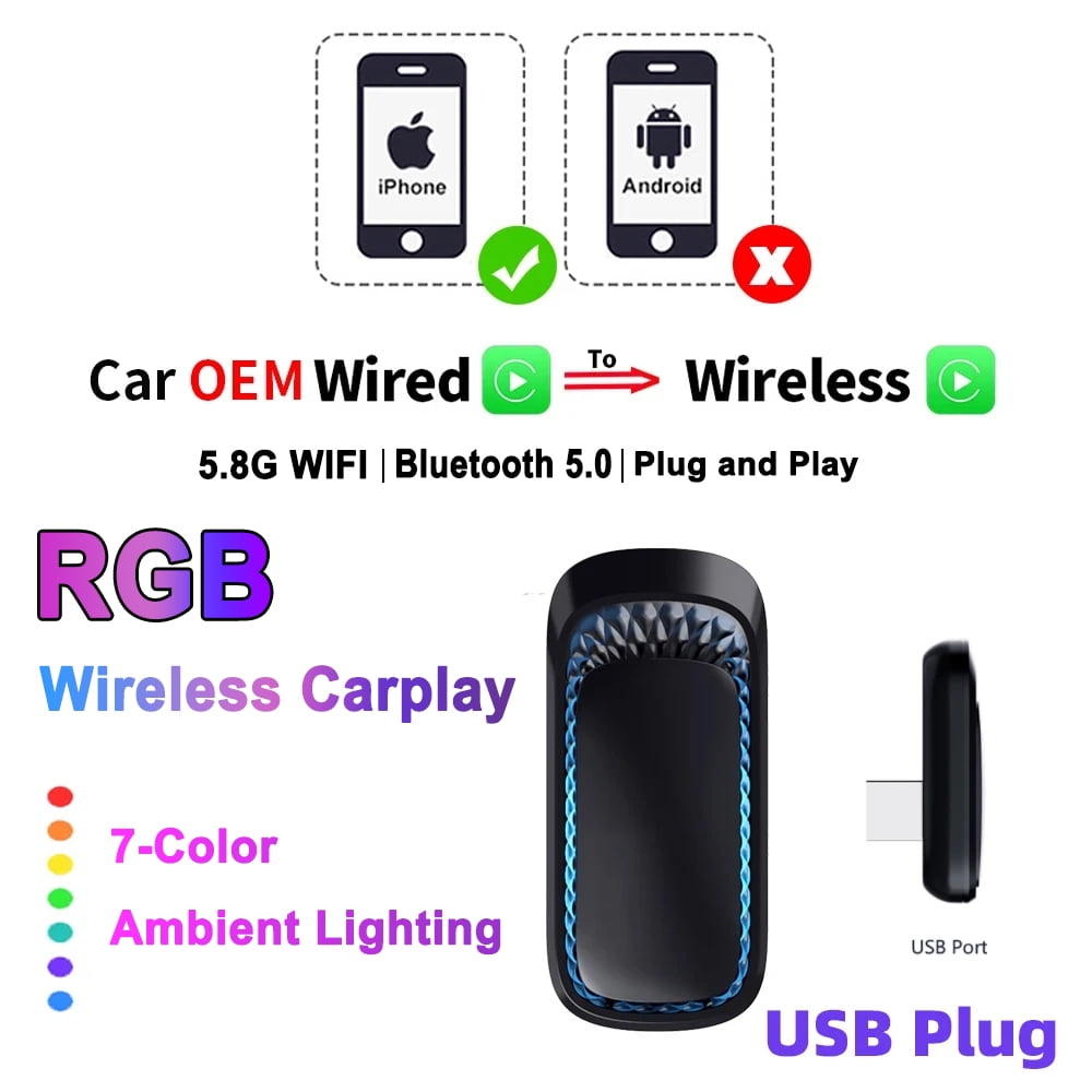 Wireless Carplay Dongle AI Box PC用ゲームコントローラー・コンバーター - PC用ゲームコントローラー・コンバーター Wireless Carplay Dongle AI Box PC用ゲームコントローラー・コンバーター - PC用ゲームコントローラー・コンバーター