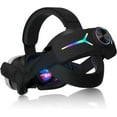 thumbnail image 1 of RGB Comfort Battery Head Strap 8000mAh Compatible with Meta Quest 3/Quest 3S Accessories, Battery Pack Elite Strap Replacement for Enhanced Support and Extend Playtime in VR Black, 1 of 8