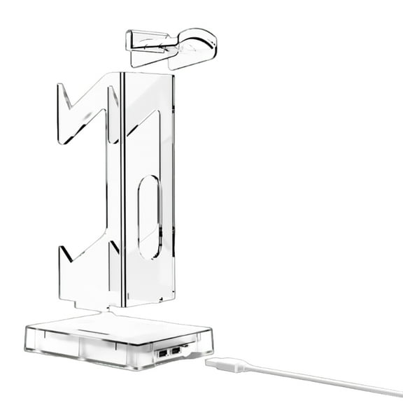 RGB Controller Stand Multifunction Gamepad Display Shelf with 2 USB Charging Port Headphone Holder Gaming Accessories