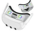 thumbnail image 1 of RGB Cooling Fan for Meta Quest 3 VR Headset Accessories, Soft Breathable Face Cover Cushion Pad Bracket Fan Cooler Air Circulation Light-Proof Nose Pad Replacement White, 1 of 8