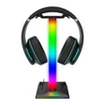 thumbnail image 1 of RGB Gaming Headset Stand, 10 Light Modes Headphone Holder with 2 USB Ports, Desktop Headphone Hanger for PC Gamers, Earphone Organizer, Gaming Desk Accessories for Men Boys, 1 of 7