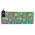 thumbnail image 1 of RGB Gaming Mouse Pad 15W Wireless Charging Large Waterproof Desk Mat 13 Light Modes Mousepad 31.5x11.8 Lovely Cartoon Stars, 1 of 6