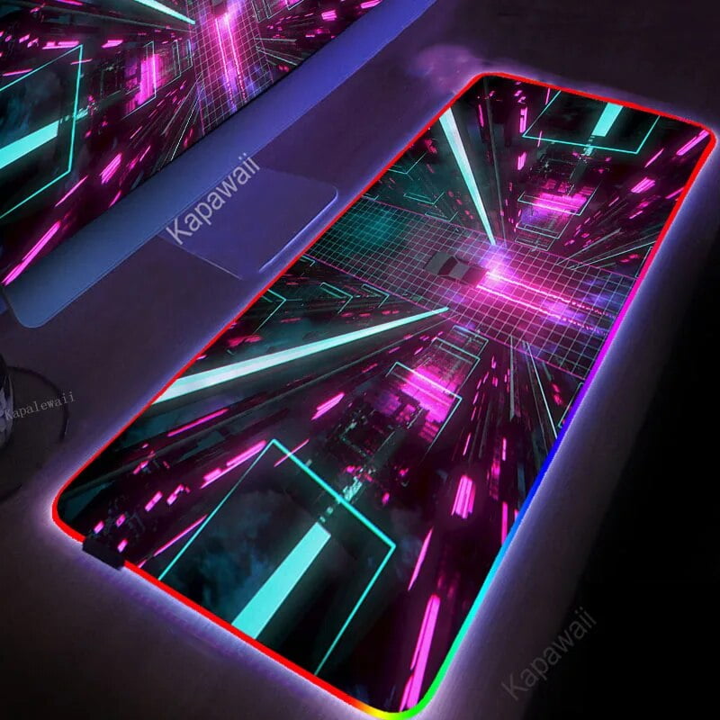 RGB Gaming Mouse Pad Large Colorful Luminous For PC Computer Desktop 7