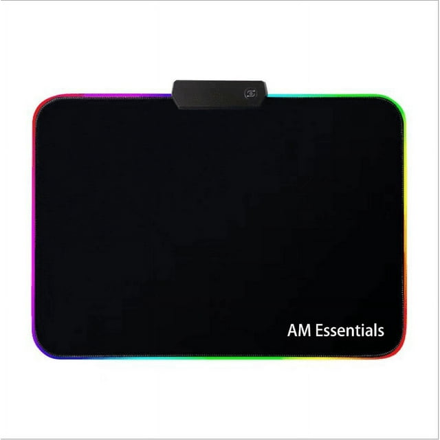 RGB Gaming Mouse Pad, Large Extended Thick Led Mouse Pad Mat with 7 Lighting Modes, Anti-Slip Waterproof Oversized Computer Keyboard Desktop 12*13.75"