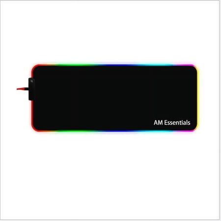 RGB Gaming Mouse Pad, Large Extended Thick Led Mouse Pad Mat with 8 Lighting Modes, Anti-Slip Waterproof Oversized Computer Keyboard Desktop 12*31.15"