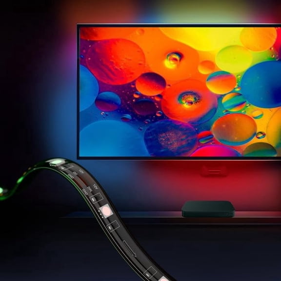 RGB HDMI Sync Box TV Kit, 12.5ft Strip Light, 24W, 55-65 inch TV Compatible, Smart App Control, 4K HDR$$Tools & Hardware Other