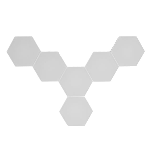 RGB Hexagon LED Wall Light Bluetooth Smart Sync Syncing Light Panel for Room Aesthetic / 6 Pieces, 16.00 x 15.00 x 10.00 inches