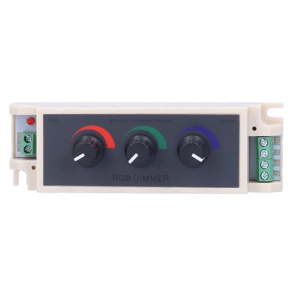RGB Knob Dimmer, Smart LED Light Brightness Adjustment 3Channel Controller, Led Switch Manual Operation Controller for LED Strip Light