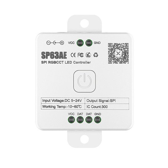 RGB LED Controller with Custom Lighting Effects and Group Control for a Unique (SP63AE)
